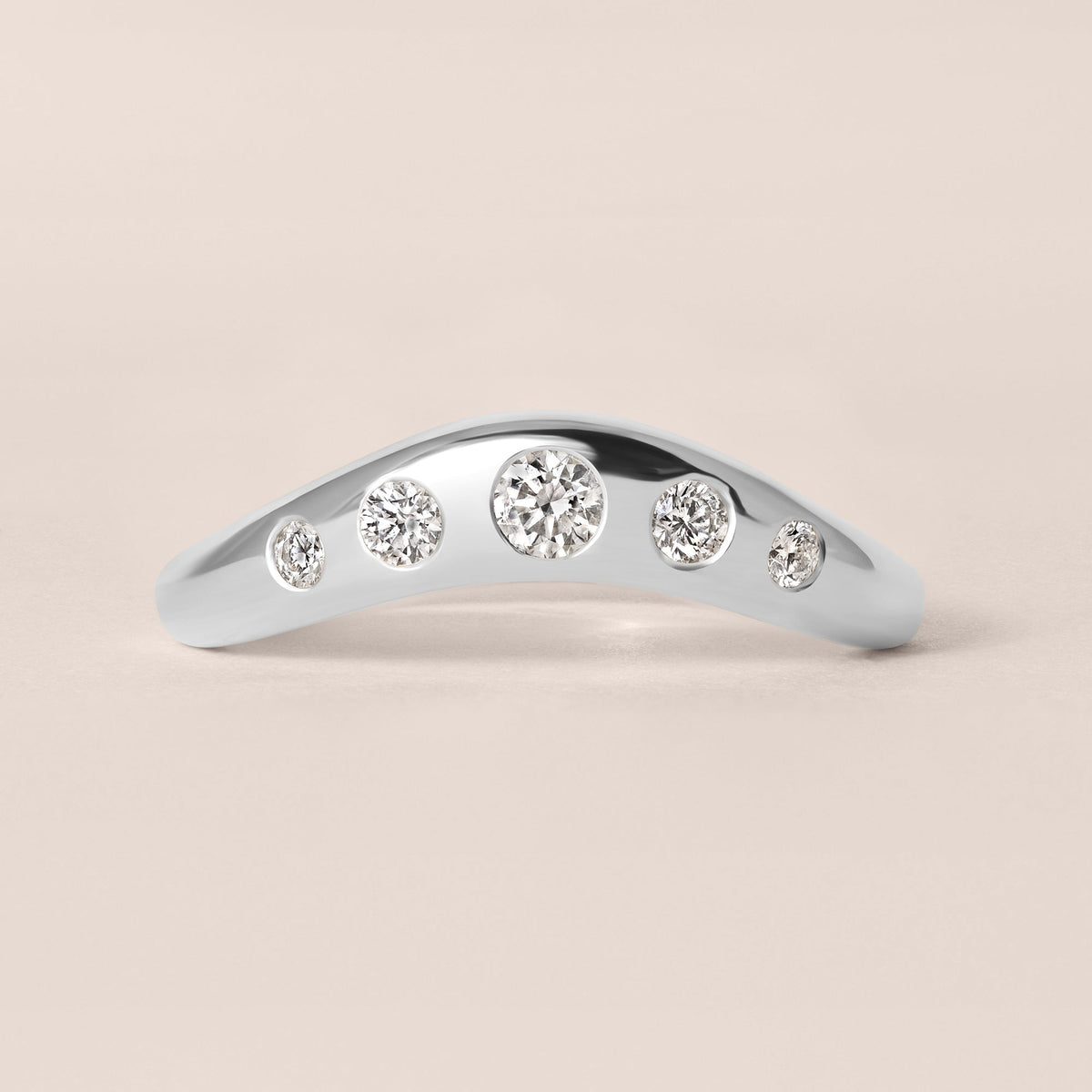 LIORA DIAMOND CONTOUR Band Ring ABB-843-D-6  - Abtin & Co.