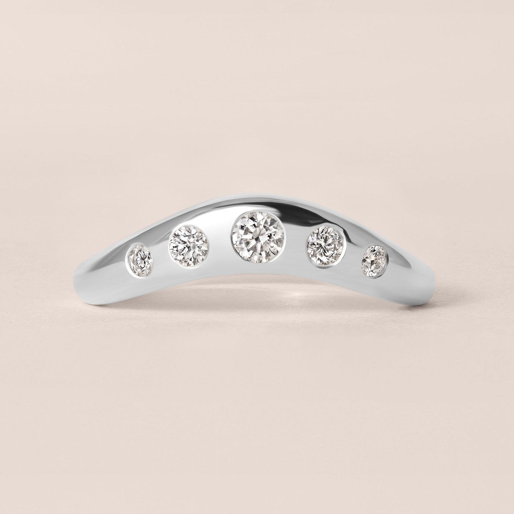 LIORA DIAMOND CONTOUR Band Ring ABB-843-D-6  - Abtin & Co.