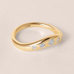 LIORA DIAMOND CONTOUR Band Ring ABB-843-D-2  - Abtin & Co.