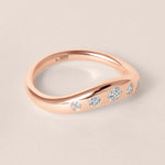 LIORA DIAMOND CONTOUR Band Ring ABB-843-D-10  - Abtin & Co.