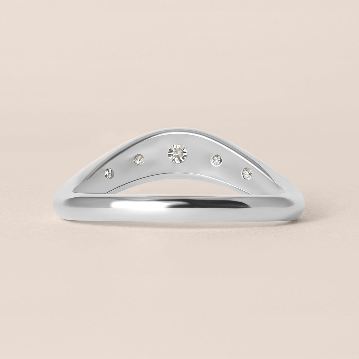 LIORA DIAMOND CONTOUR Band Ring ABB-843-D-6  - Abtin & Co.