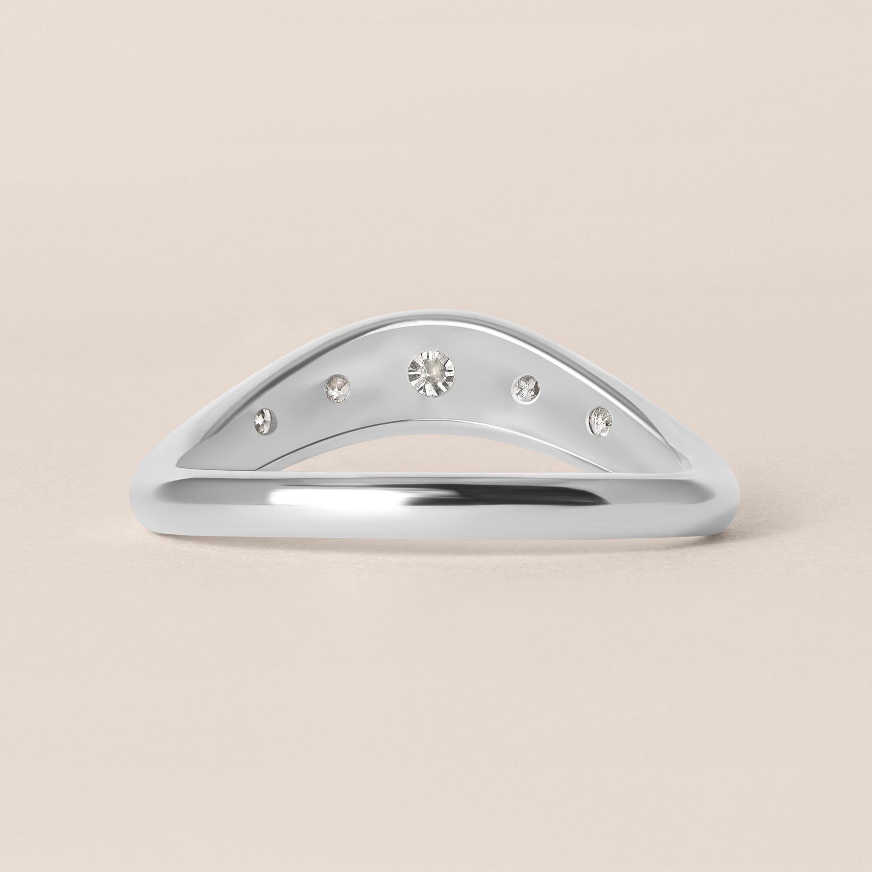 LIORA DIAMOND CONTOUR Band Ring ABB-843-D-6  - Abtin & Co.