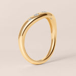 LIORA DIAMOND CONTOUR Band Ring ABB-843-D-2  - Abtin & Co.