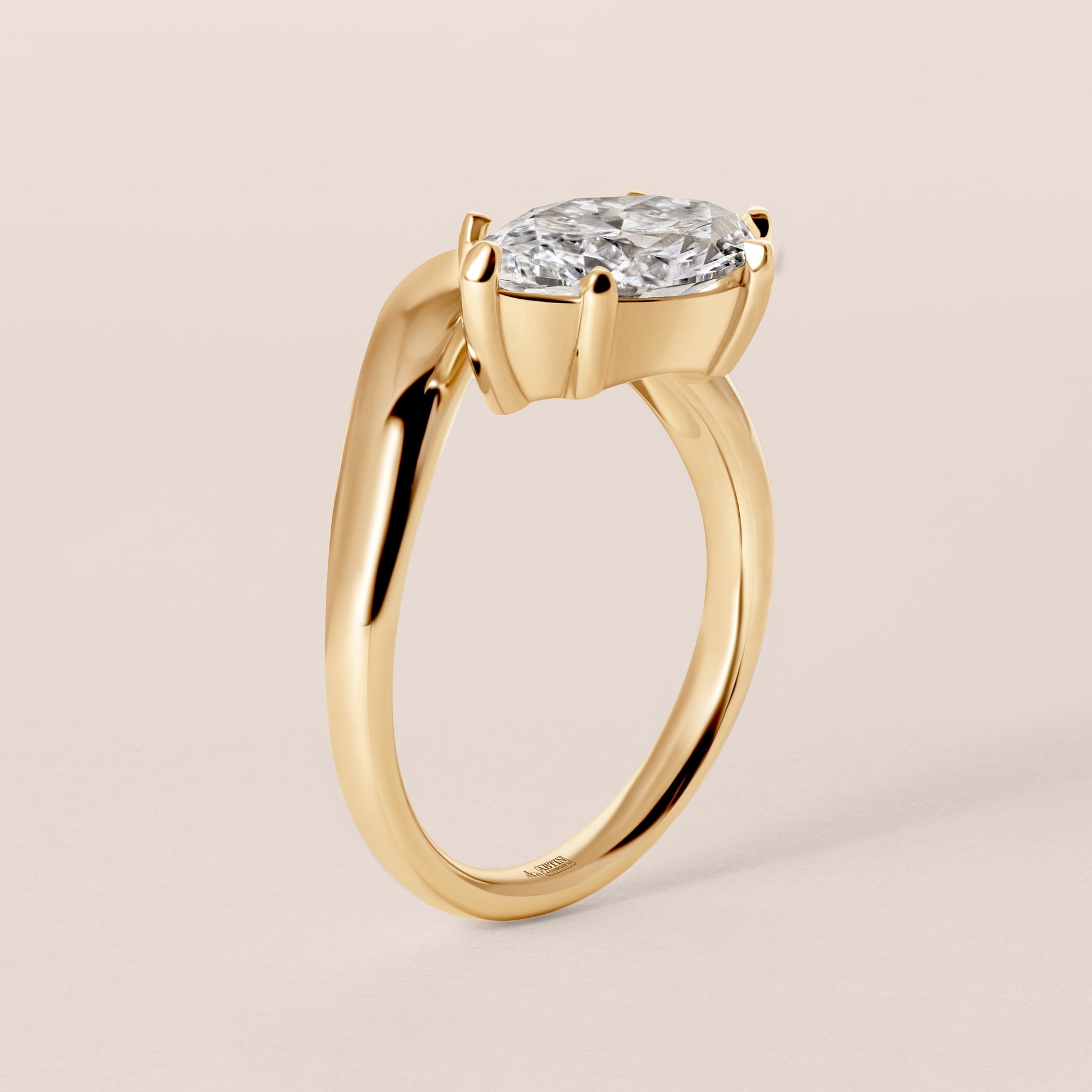 LIORA MARQUISE BASKET ENGAGEMENT Ring Ring ABER-127.2-MQ-LGD-1  - Abtin & Co.