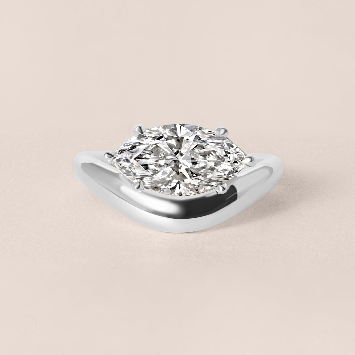 LIORA MARQUISE BASKET ENGAGEMENT Ring Ring ABER-127.2-MQ-LGD-6  - Abtin & Co.