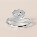 Liora Oval Bezel Engagement Ring Ring ABER-127.3-OV-LGD-1  - Abtin & Co.