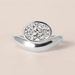 Liora Oval Bezel Engagement Ring Ring ABER-127.3-OV-LGD-1  - Abtin & Co.