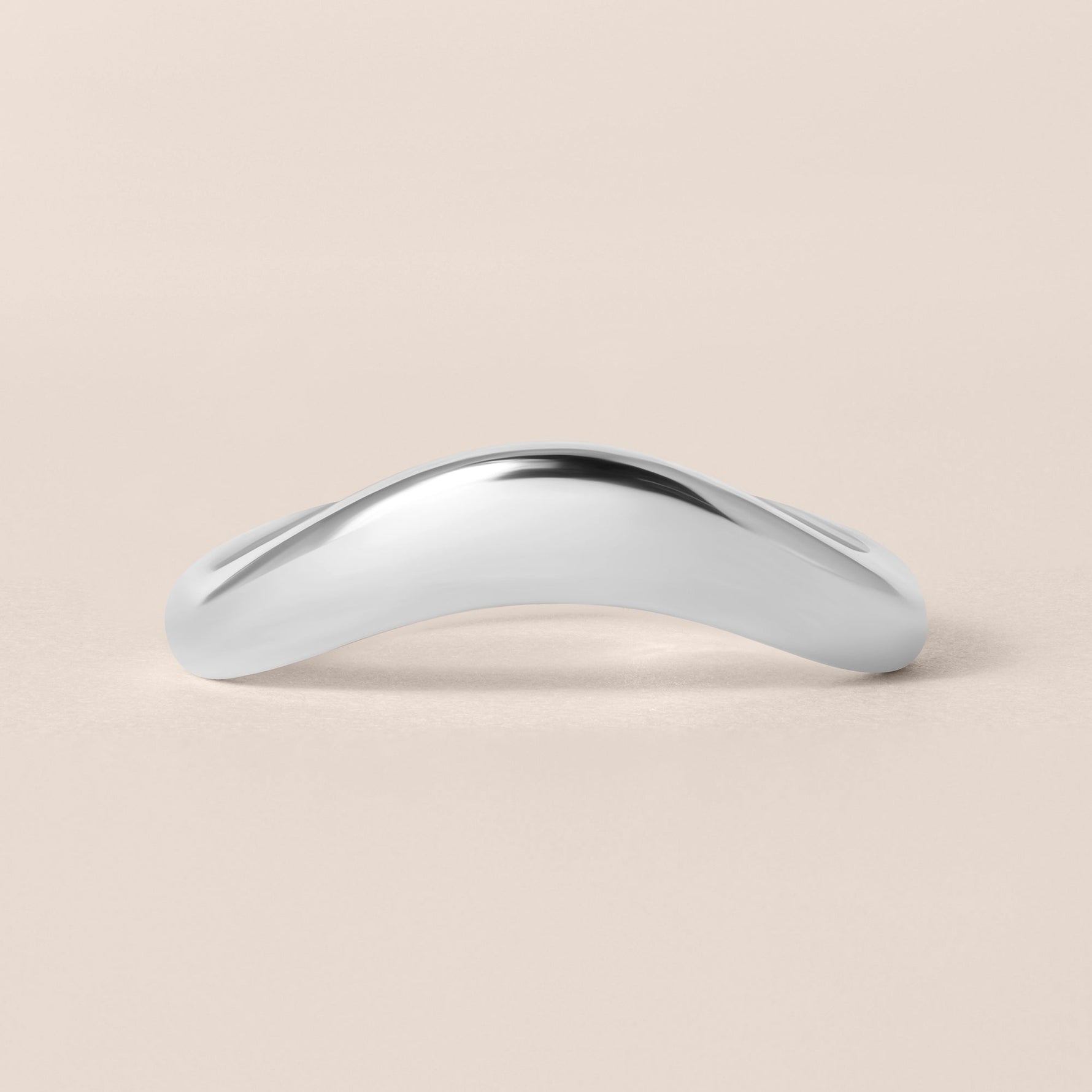 LIORA PLAIN GOLD CONTOUR Band Ring ABB-844-FGD-4  - Abtin & Co.