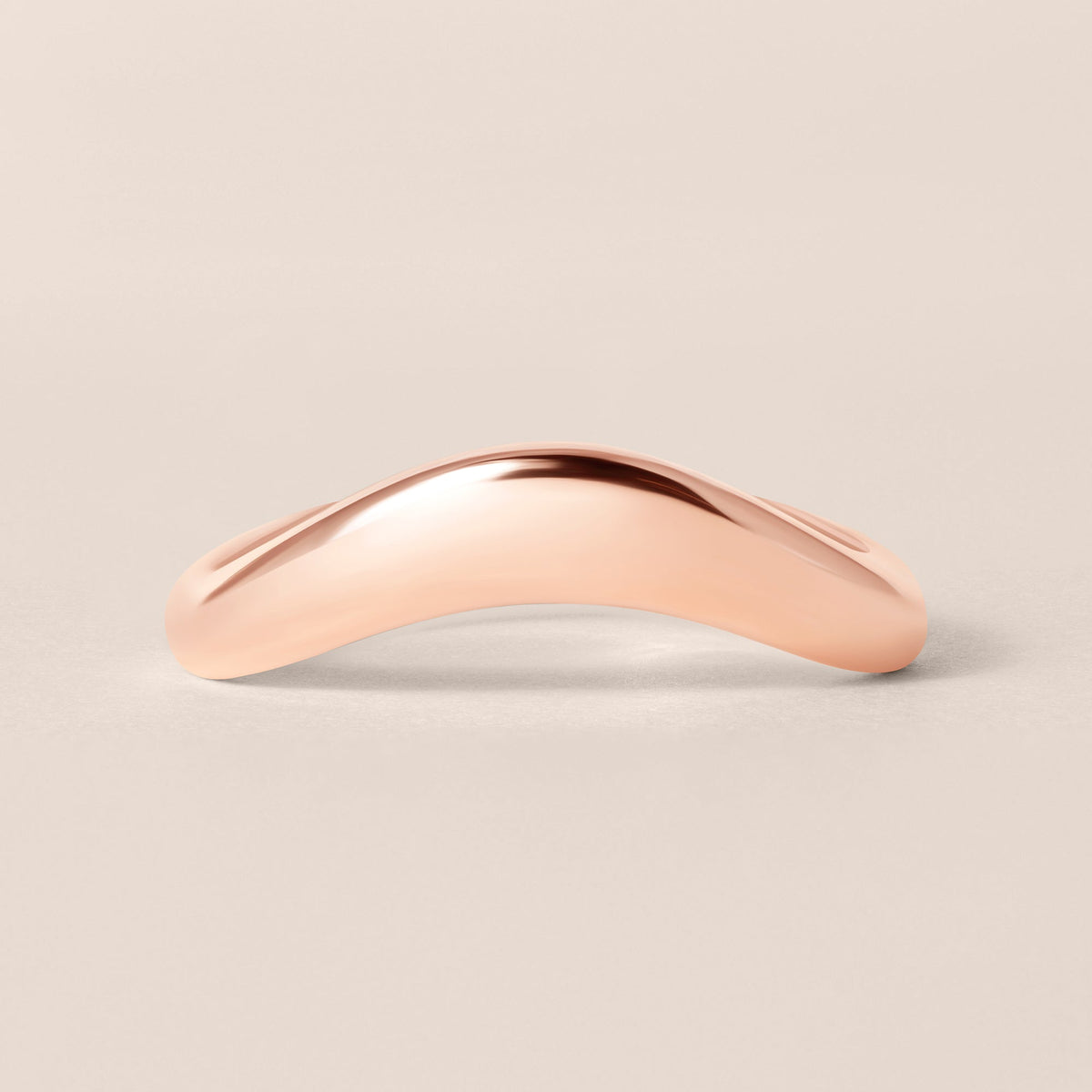 LIORA PLAIN GOLD CONTOUR Band Ring ABB-844-FGD-6  - Abtin & Co.