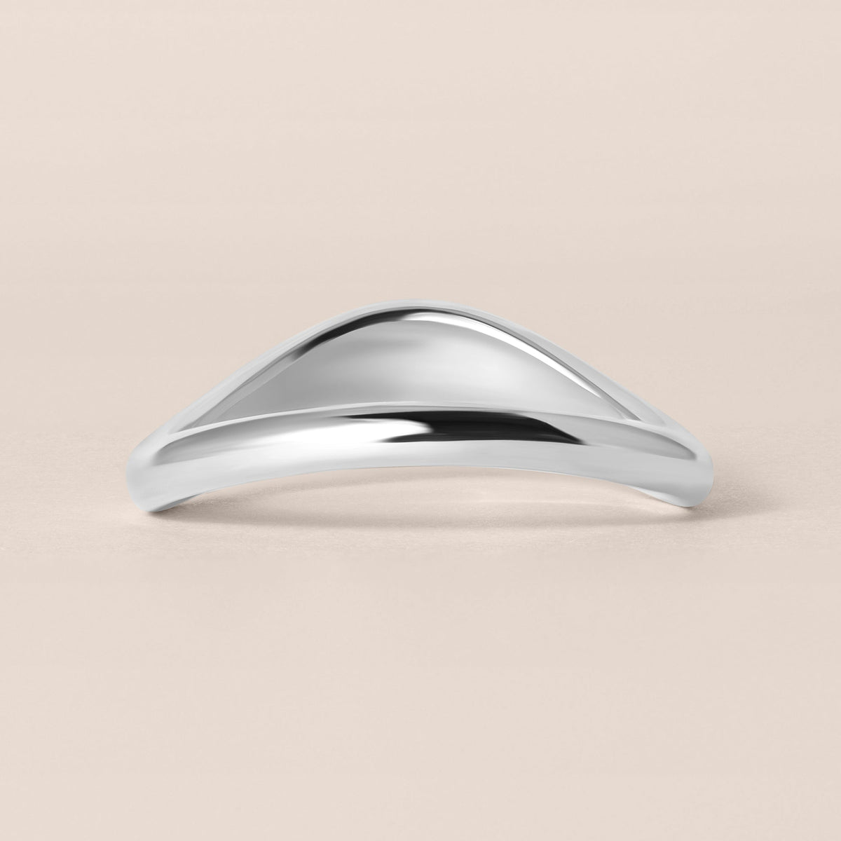 LIORA PLAIN GOLD CONTOUR Band Ring ABB-844-FGD-4  - Abtin & Co.