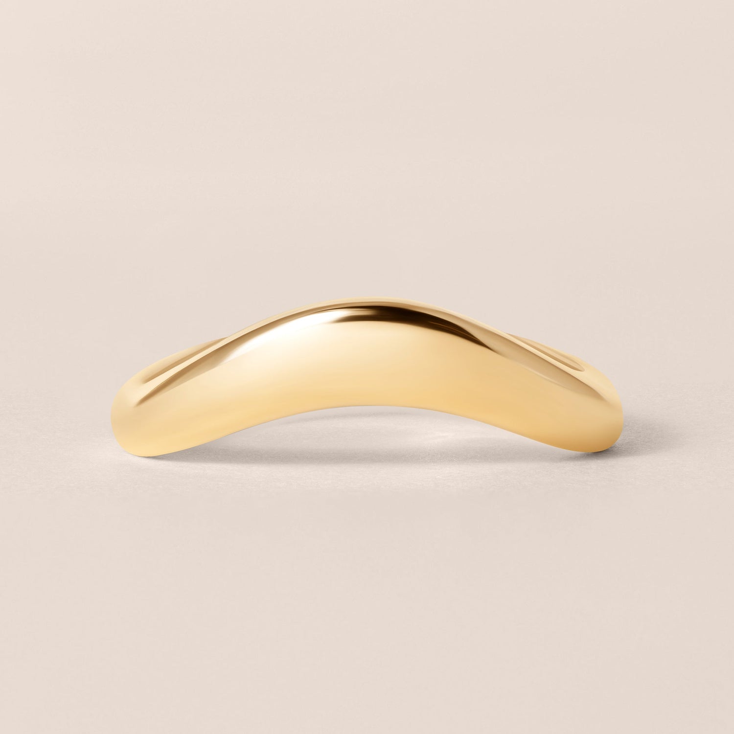 LIORA PLAIN GOLD CONTOUR Band Ring ABB-844-FGD-2  - Abtin & Co.