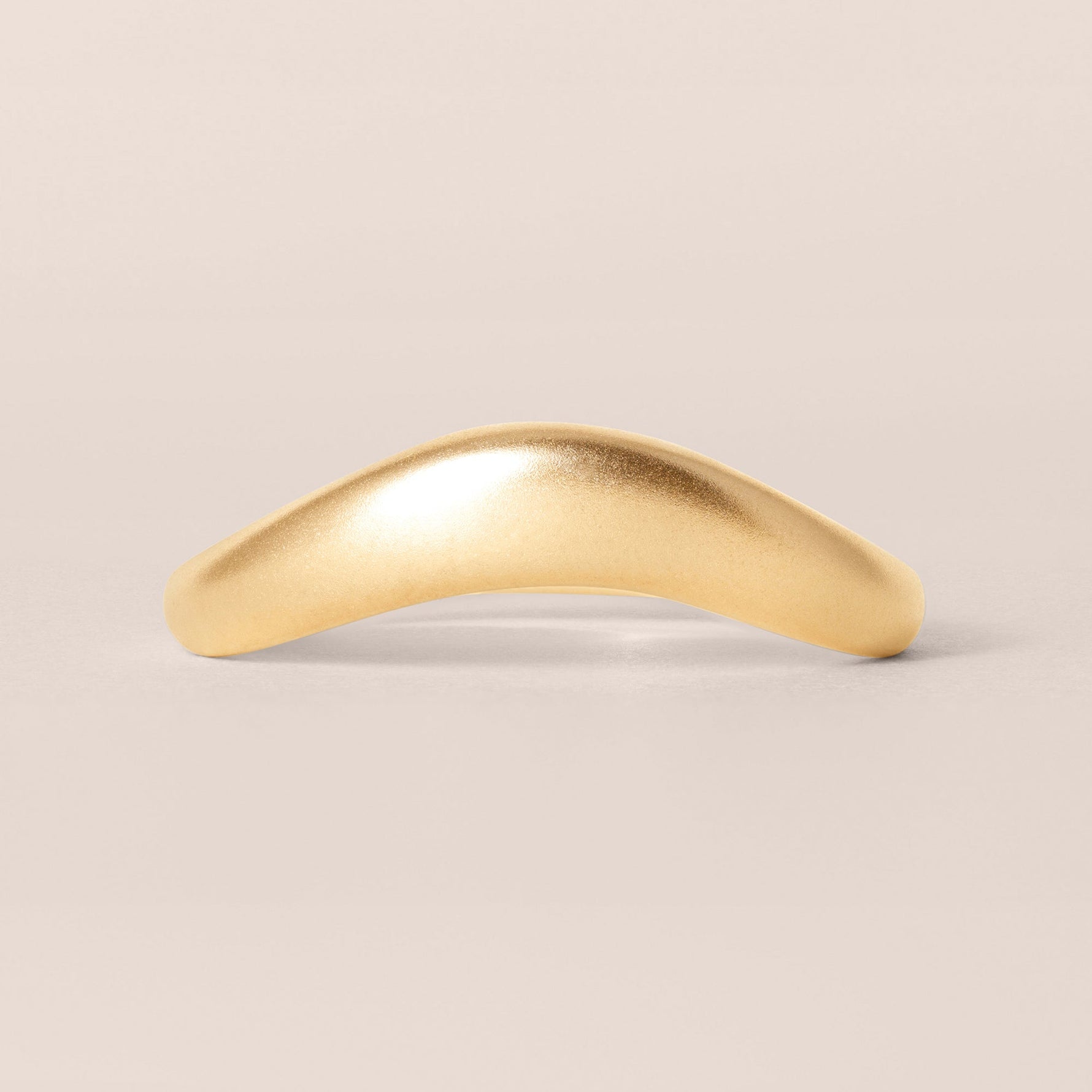 LIORA PLAIN GOLD CONTOUR Band Ring ABB-844-FGD-1  - Abtin & Co.