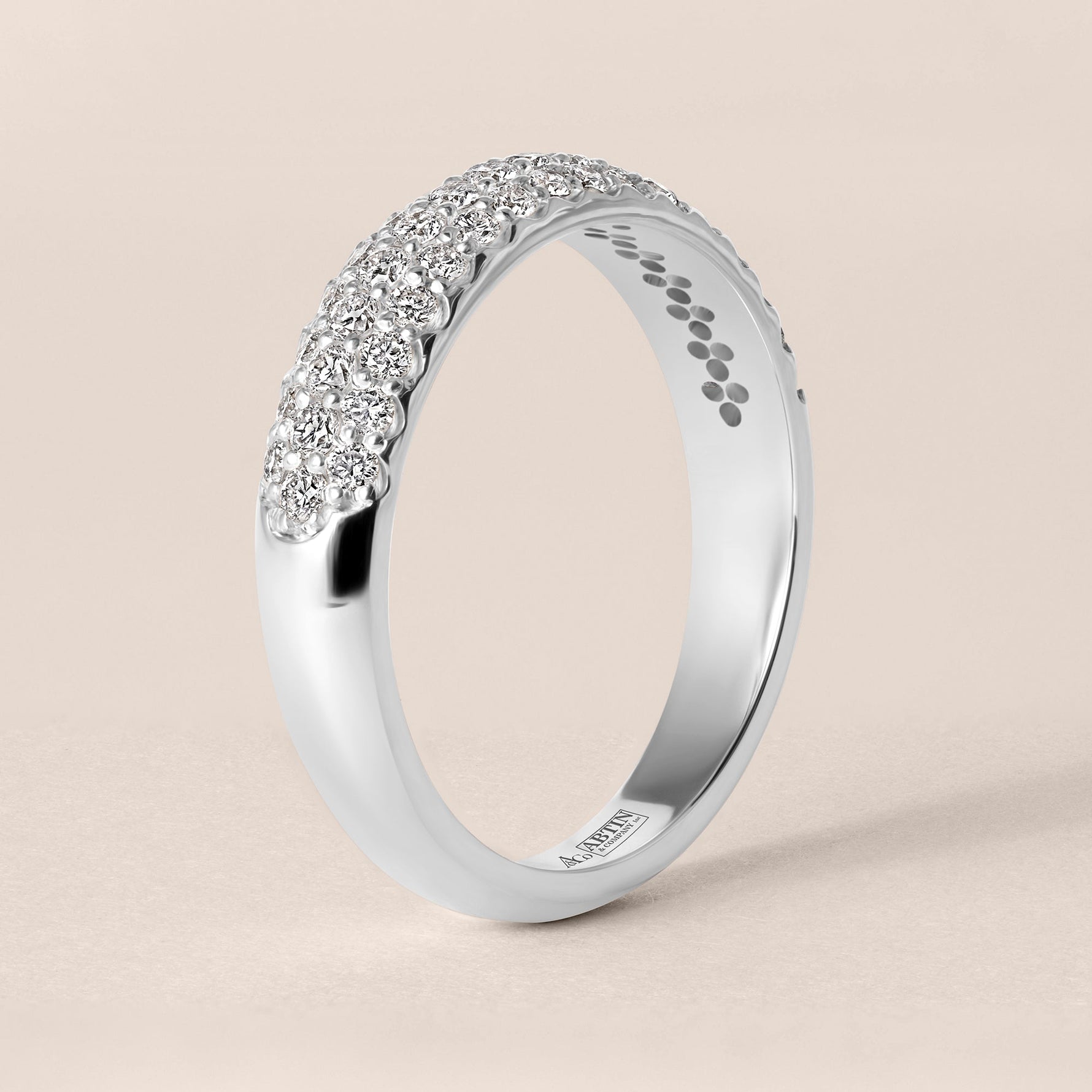 LUXA PAVÉ Band Ring ABB-772-D-3  - Abtin & Co.