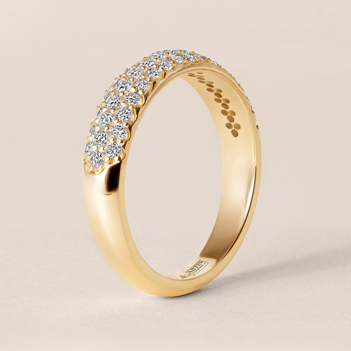 LUXA PAVÉ Band Ring ABB-772-D-1  - Abtin & Co.