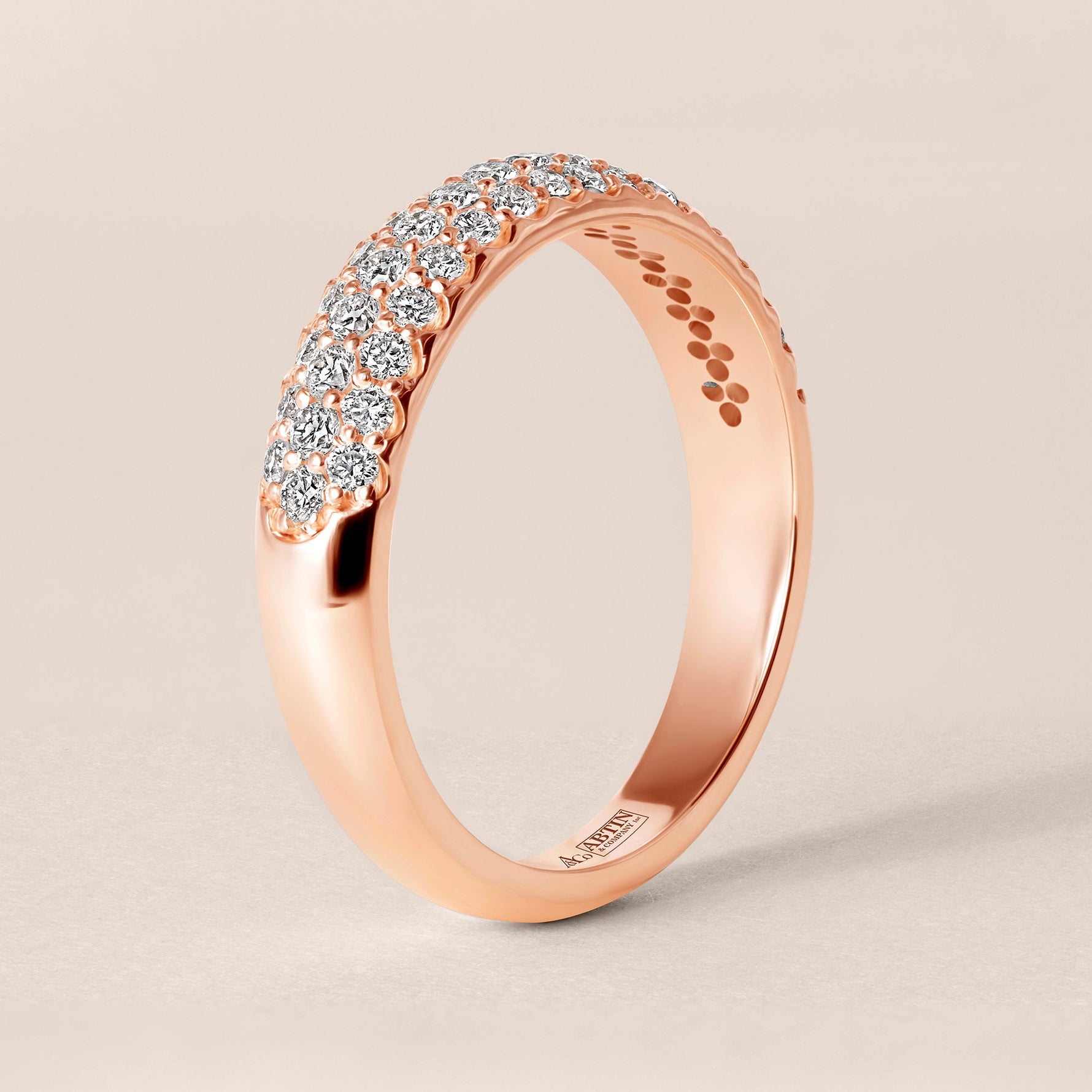 LUXA PAVÉ Band Ring ABB-772-D-5  - Abtin & Co.