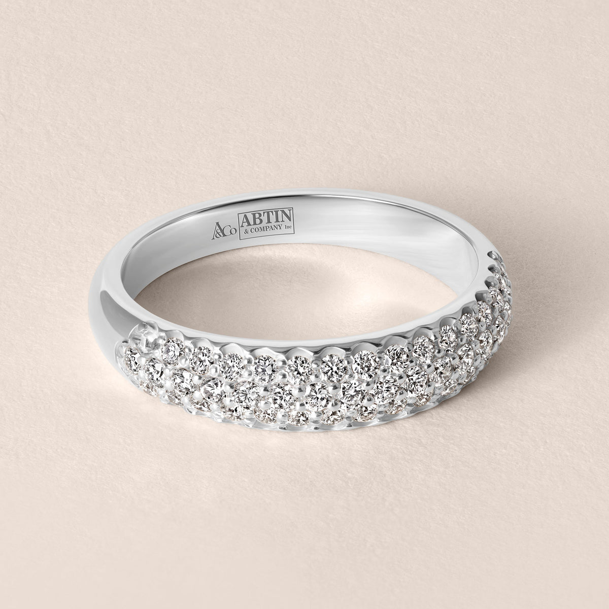 LUXA PAVÉ Band Ring ABB-772-D-3  - Abtin & Co.
