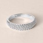 LUXA PAVÉ Band Ring ABB-772-D-3  - Abtin & Co.