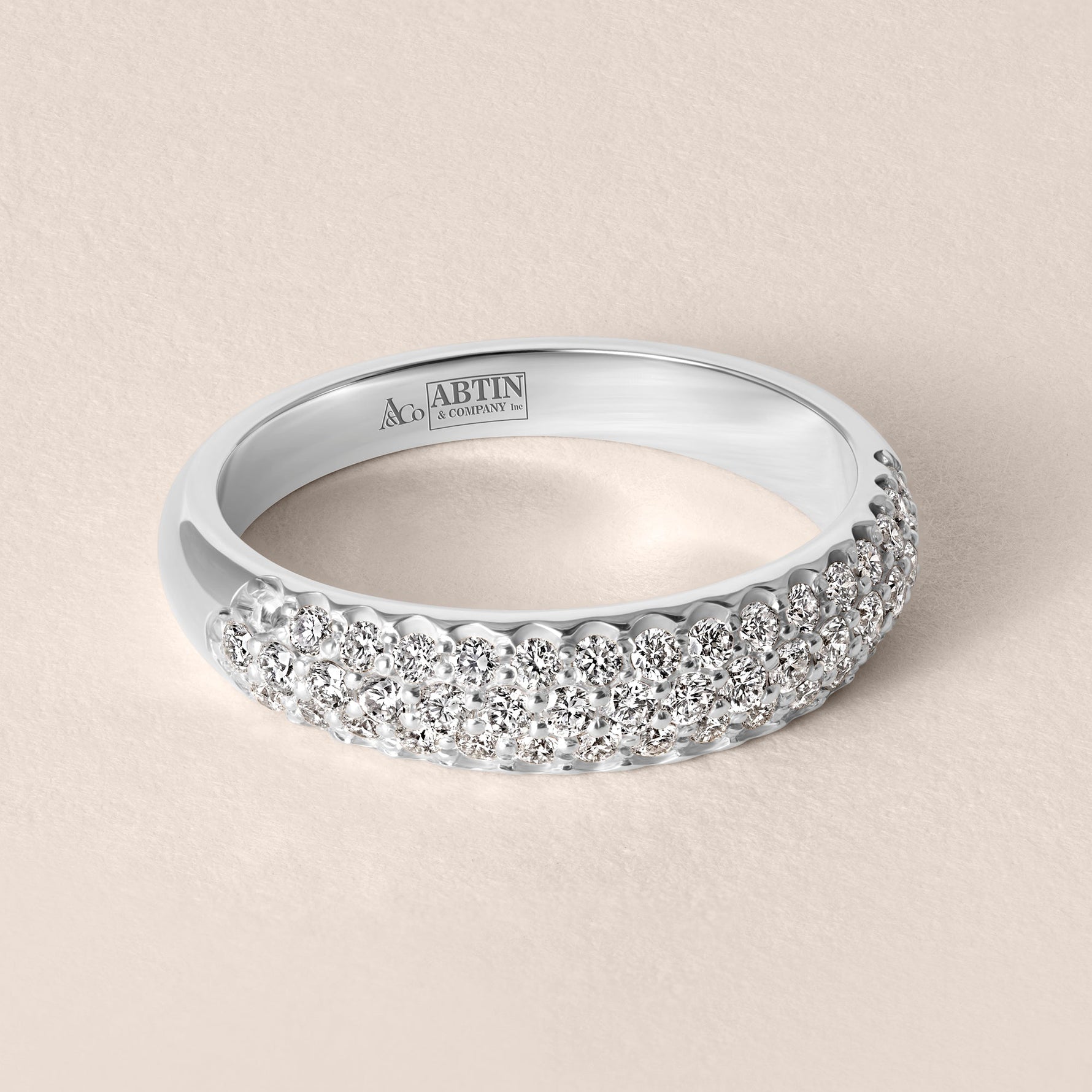LUXA PAVÉ Band Ring ABB-772-D-3  - Abtin & Co.