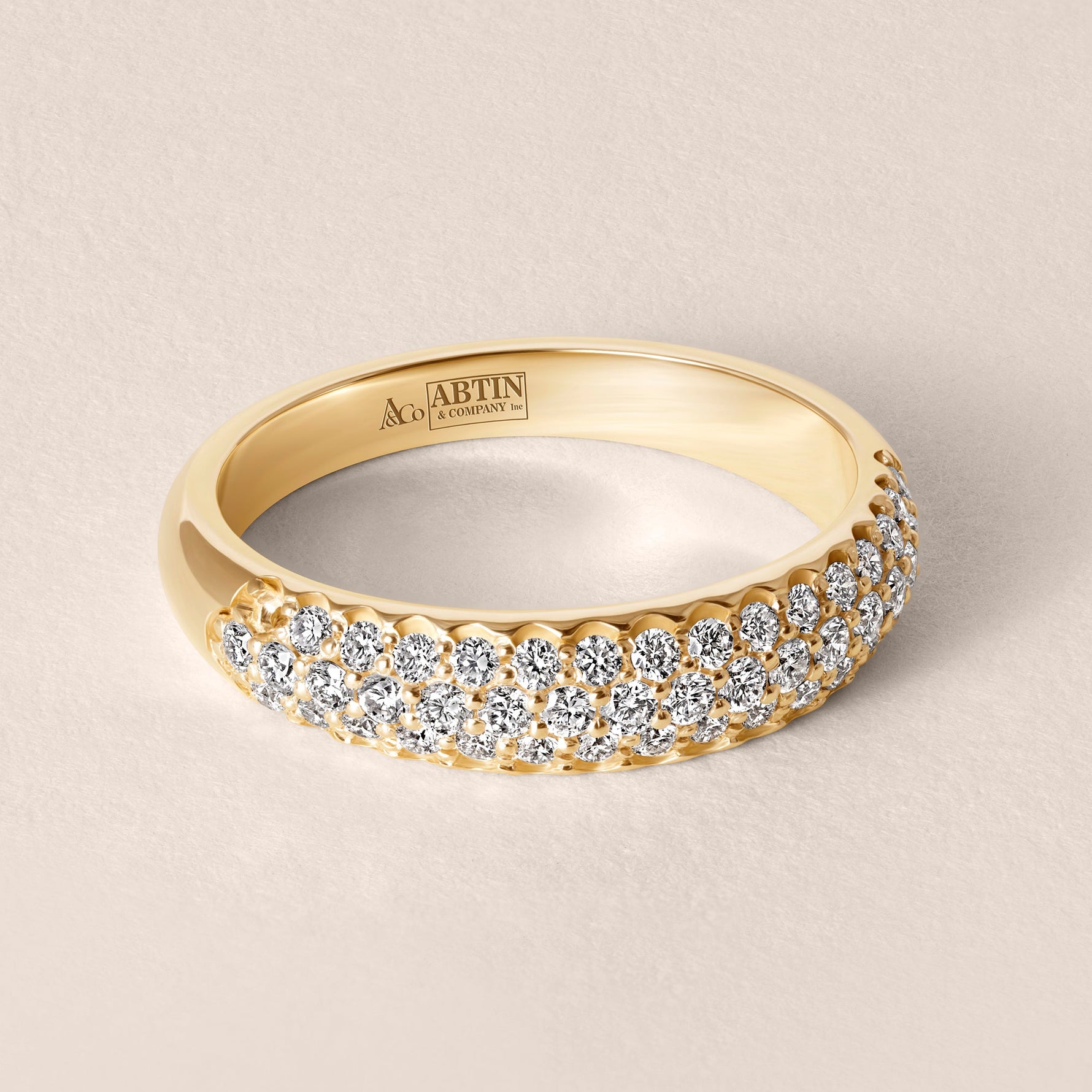 LUXA PAVÉ Band Ring ABB-772-D-1  - Abtin & Co.