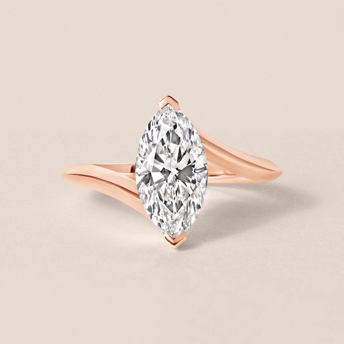 Marquise Aeris Engagement Ring Ring ABER-128-MQ-LGD-11  - Abtin & Co.