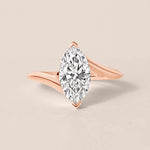 Marquise Aeris Engagement Ring Ring ABER-128-MQ-LGD-11  - Abtin & Co.