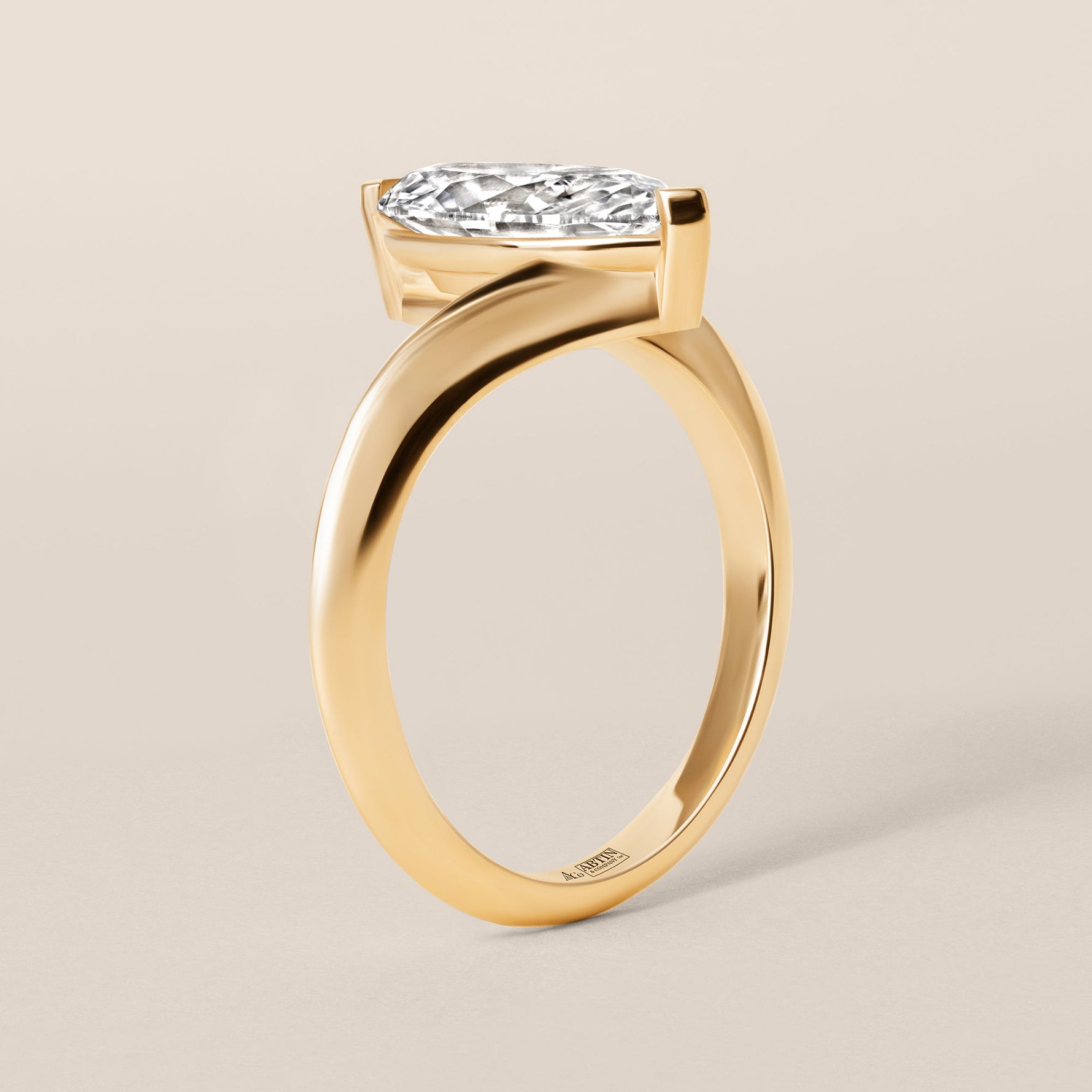 Marquise Aeris Engagement Ring Ring ABER-128-MQ-LGD-1  - Abtin & Co.