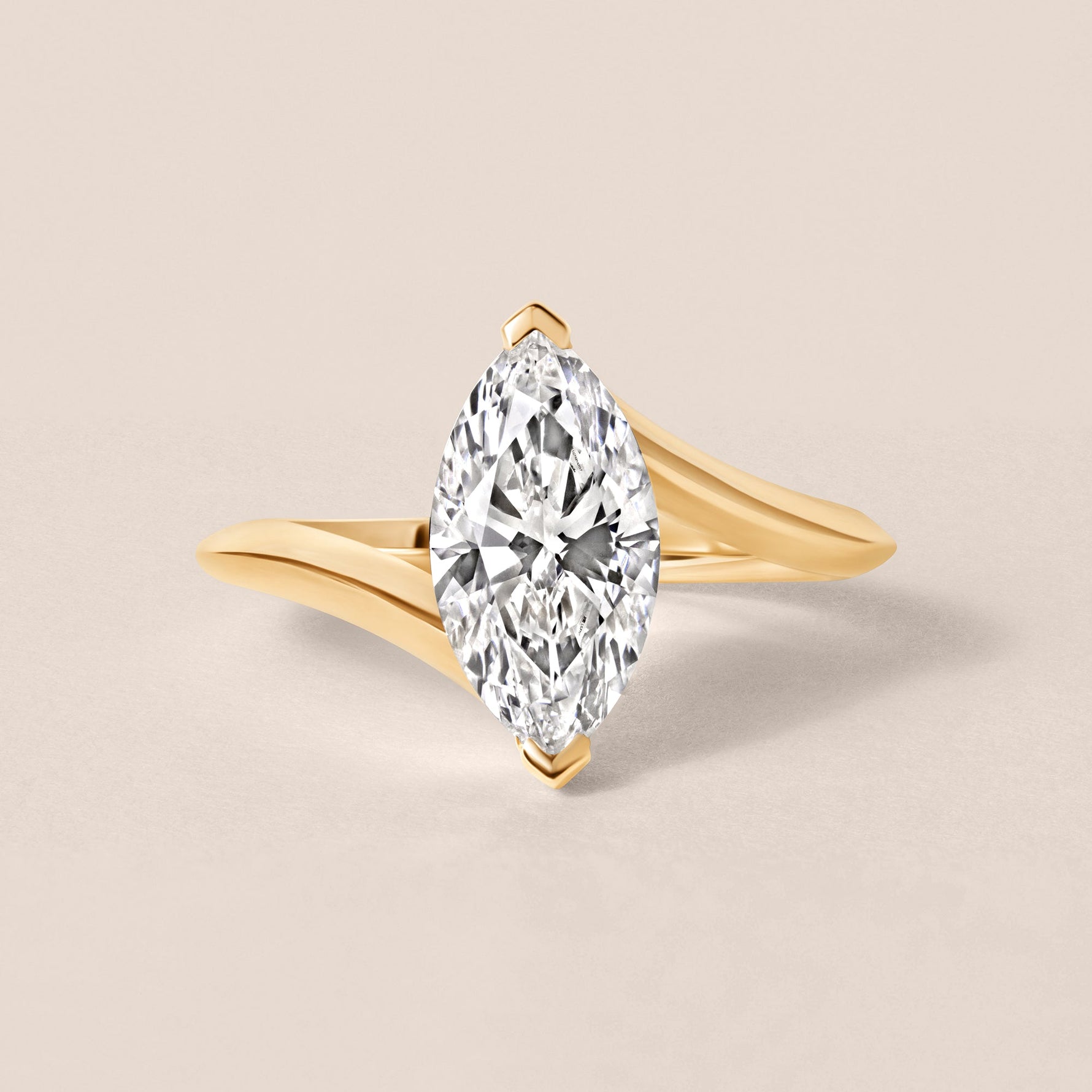 Marquise Aeris Engagement Ring Ring ABER-128-MQ-LGD-1  - Abtin & Co.