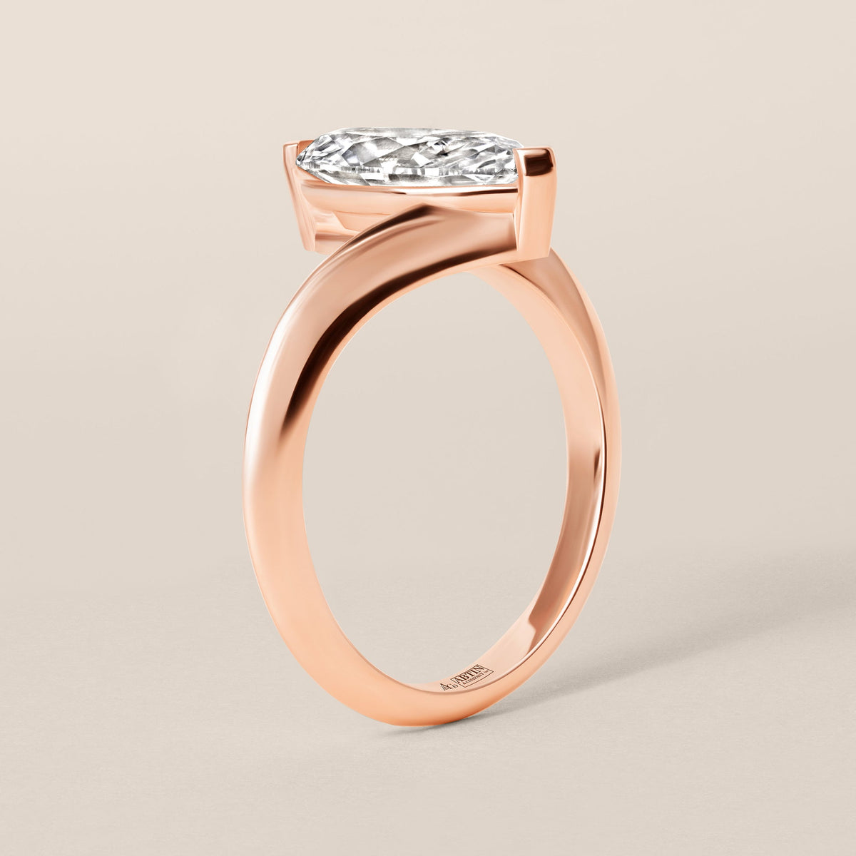 Marquise Aeris Engagement Ring Ring ABER-128-MQ-LGD-11  - Abtin & Co.