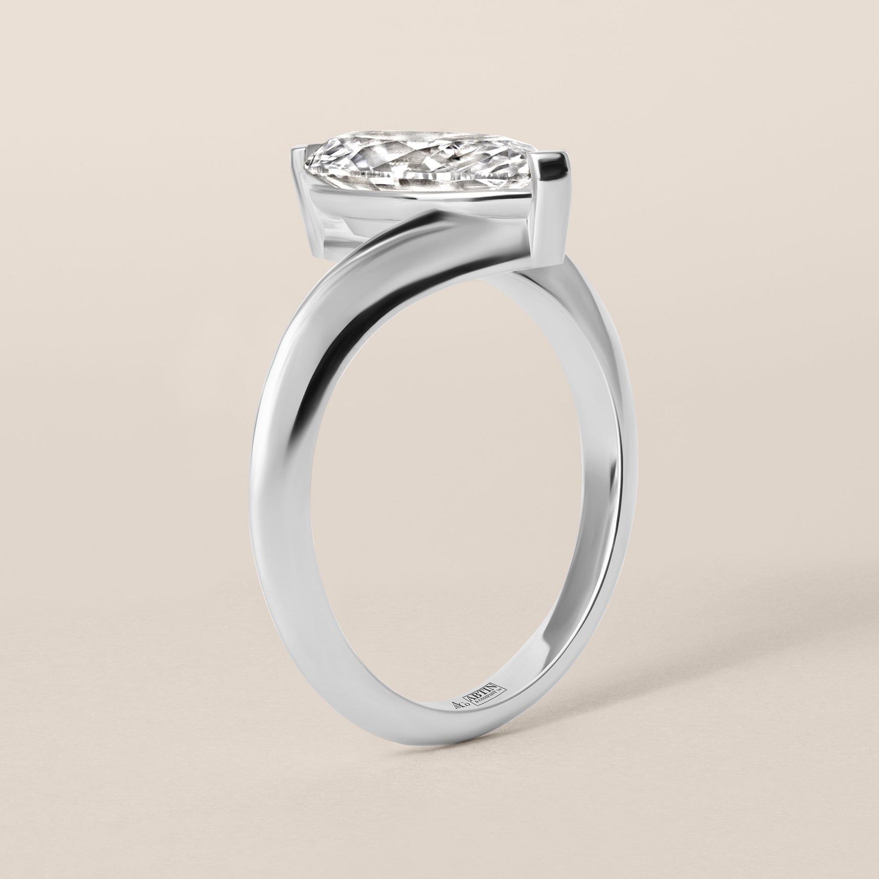 Marquise Aeris Engagement Ring Ring ABER-128-MQ-LGD-6  - Abtin & Co.