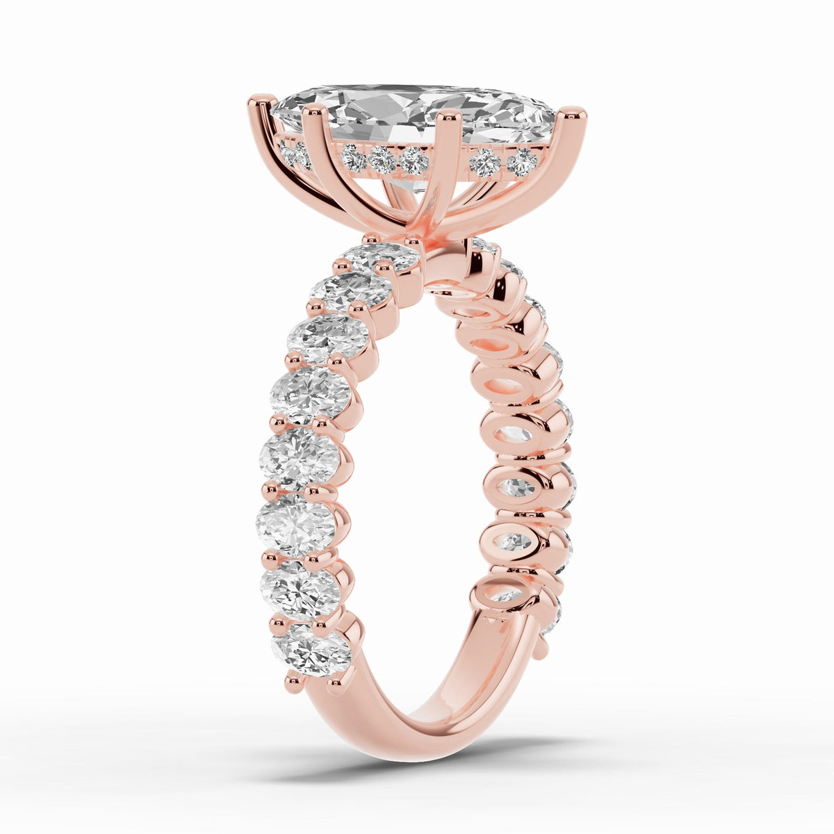 Marquise Aurielle Crown Engagement Ring Ring ABER-106-MQ-LGD-11  - Abtin & Co.