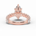 Marquise Aurielle Crown Engagement Ring Ring ABER-106-MQ-LGD-11  - Abtin & Co.