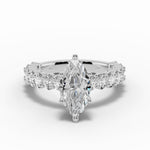 Marquise Aurielle Crown Engagement Ring Ring ABER-106-MQ-LGD-6  - Abtin & Co.