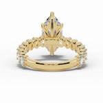 Marquise Aurielle Crown Engagement Ring Ring ABER-106-MQ-LGD-1  - Abtin & Co.