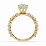Marquise Aurielle Crown Engagement Ring Ring ABER-106-MQ-LGD-1  - Abtin & Co.