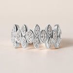 Marquise Bezel Vista Band Ring ABB-727.1-LGD-3  - Abtin & Co.