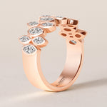 Marquise Bezel Vista Band Ring ABB-727.1-LGD-5  - Abtin & Co.