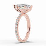Marquise Coronet Diamond Crown Engagement Ring Ring ABER-105-MQ-LGD-11  - Abtin & Co.