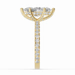 Marquise Coronet Diamond Crown Engagement Ring Ring ABER-105-MQ-LGD-1  - Abtin & Co.