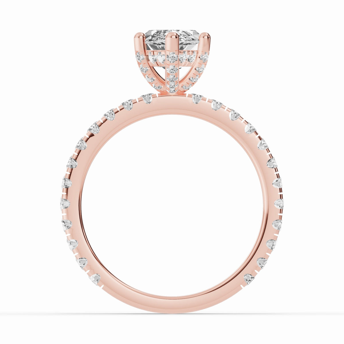Marquise Coronet Diamond Crown Engagement Ring Ring ABER-105-MQ-LGD-11  - Abtin & Co.