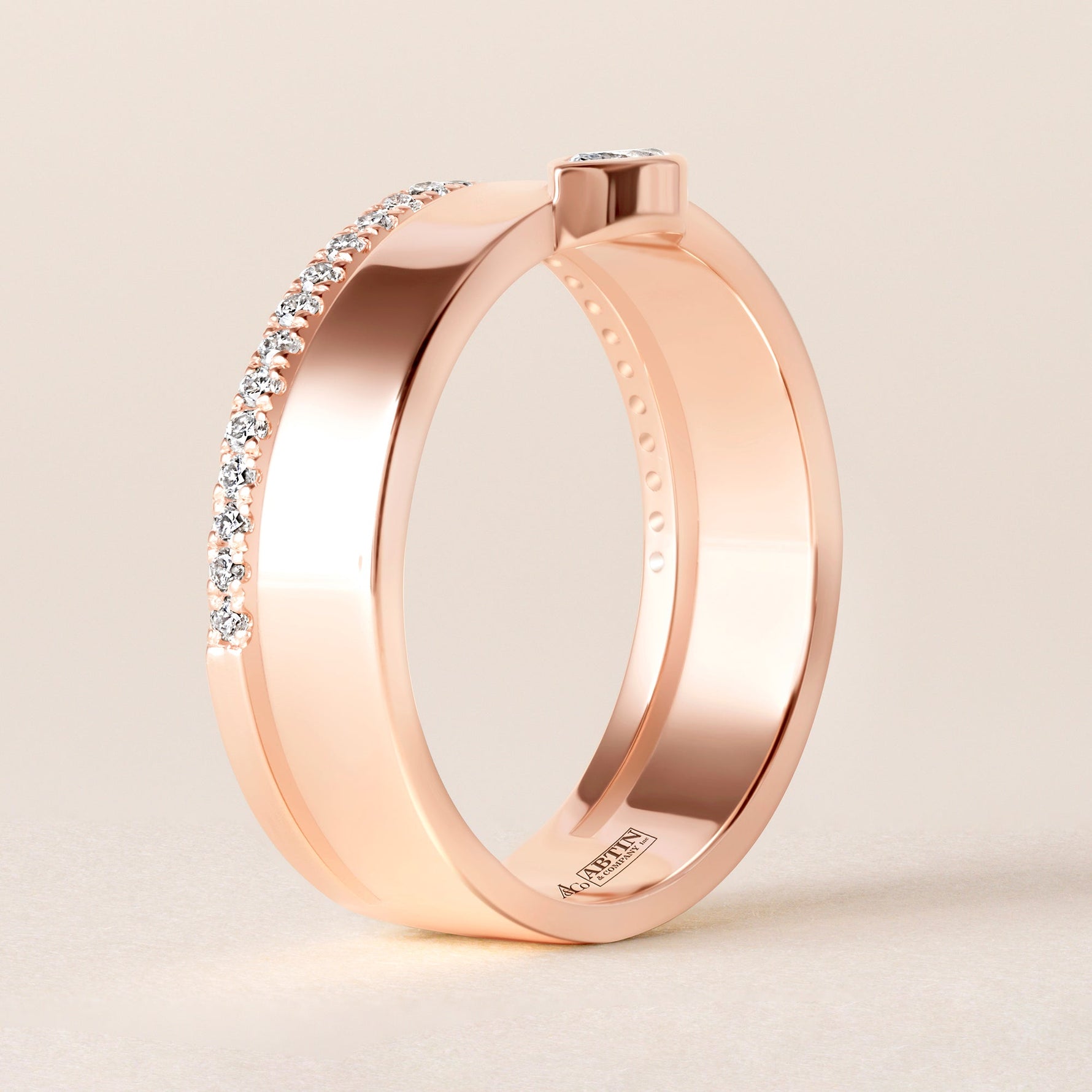 Marquise Élevé Band Ring ABB-713.1-V2-MQ-D-5  - Abtin & Co.