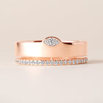 Marquise Élevé Band Ring ABB-713.1-V2-MQ-D-5  - Abtin & Co.