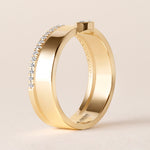 Marquise Élevé Band Ring ABB-713.1-V2-MQ-D-1  - Abtin & Co.