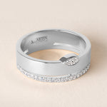Marquise Élevé Band Ring ABB-713.1-V2-MQ-D-3  - Abtin & Co.