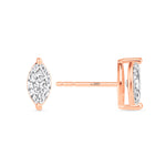 Marquise Essence Prong Studs Earring ABE-230-D-7  - Abtin & Co.