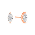 Marquise Essence Prong Studs Earring ABE-230-D-7  - Abtin & Co.