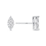 Marquise Essence Prong Studs Earring ABE-230-D-4  - Abtin & Co.