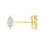 Marquise Essence Prong Studs Earring ABE-230-D-1  - Abtin & Co.