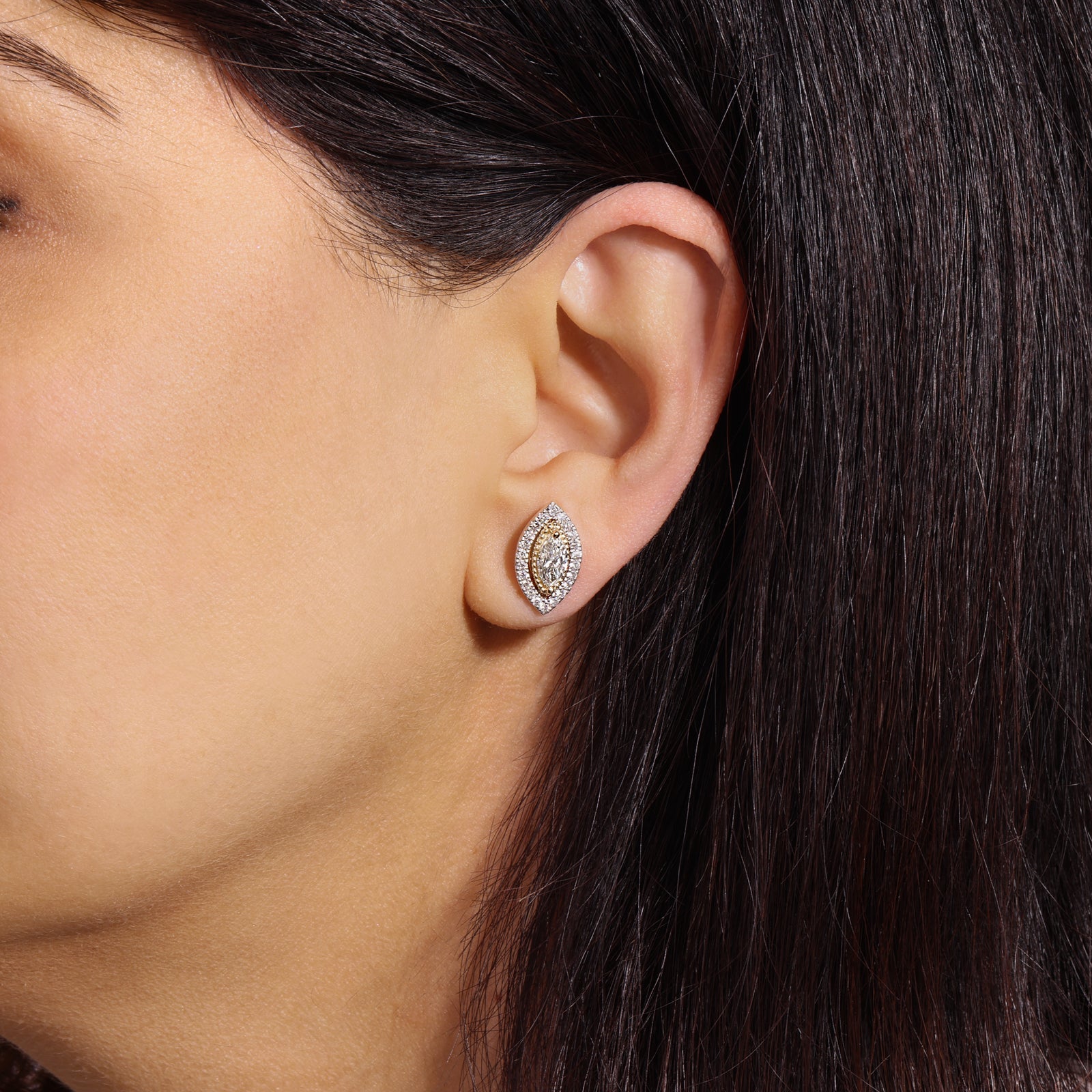Marquise Étoile Jackets Earring ABE-225-LGD-7  - Abtin & Co.