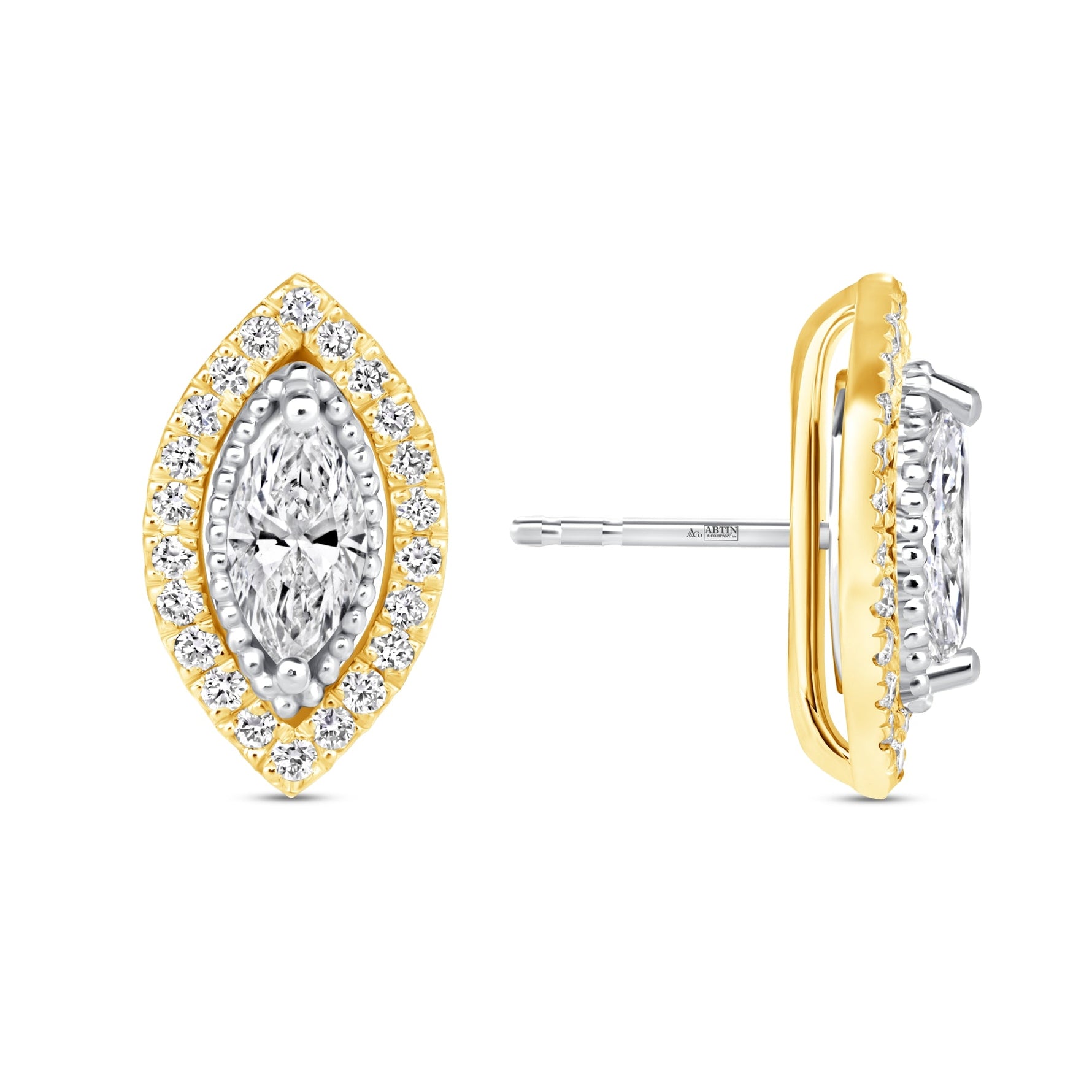 Marquise Étoile Jackets Earring ABE-225-LGD-7  - Abtin & Co.