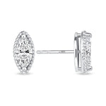 Marquise Liora Bezel Studs Earring ABE-235-D-4  - Abtin & Co.